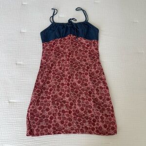 Vintage denim mini dress